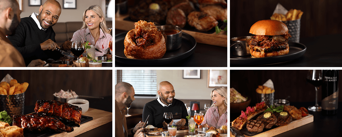 Friends and family enjoying the exquisite Fathers day menu at Miller and Carter.